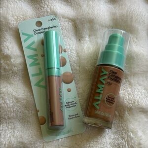 Almay Clear Complexion Foundation & Concealer Set — Warm Brown